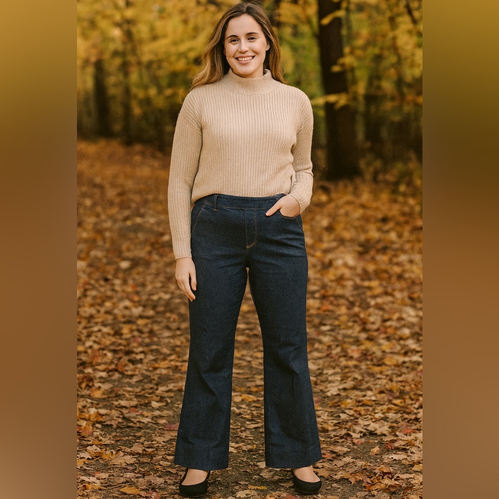 Theory‎ Flare Trouser Wide Leg Jean Y2K Women’s Size 6